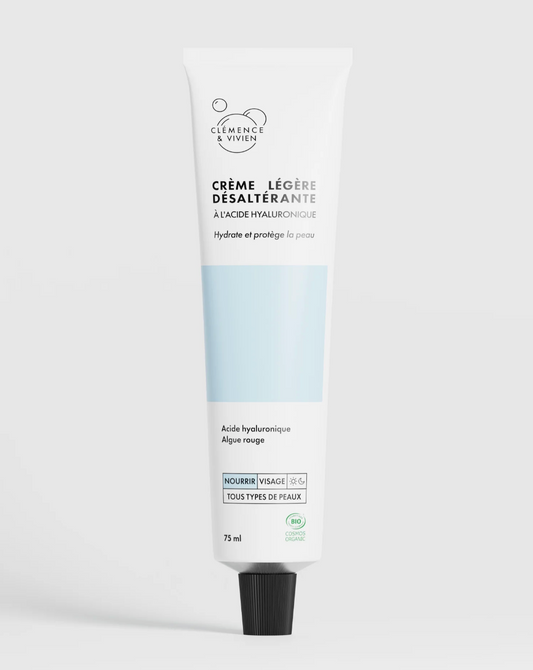 Crème Hydratante Légère Peau Mixte Bio — Acide Hyaluronique — MALOA SKIN