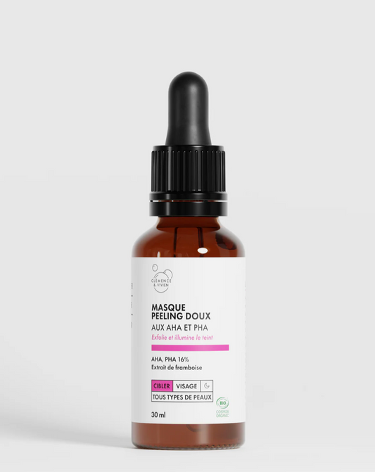 Masque Peeling Doux Peau Sensible Bio — AHA PHA 16% — MALOA SKIN